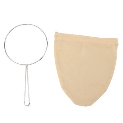 Food Strainer Bags with Stainless Steel Handle Frame  Design Reusable Food Filter Bags for Nut