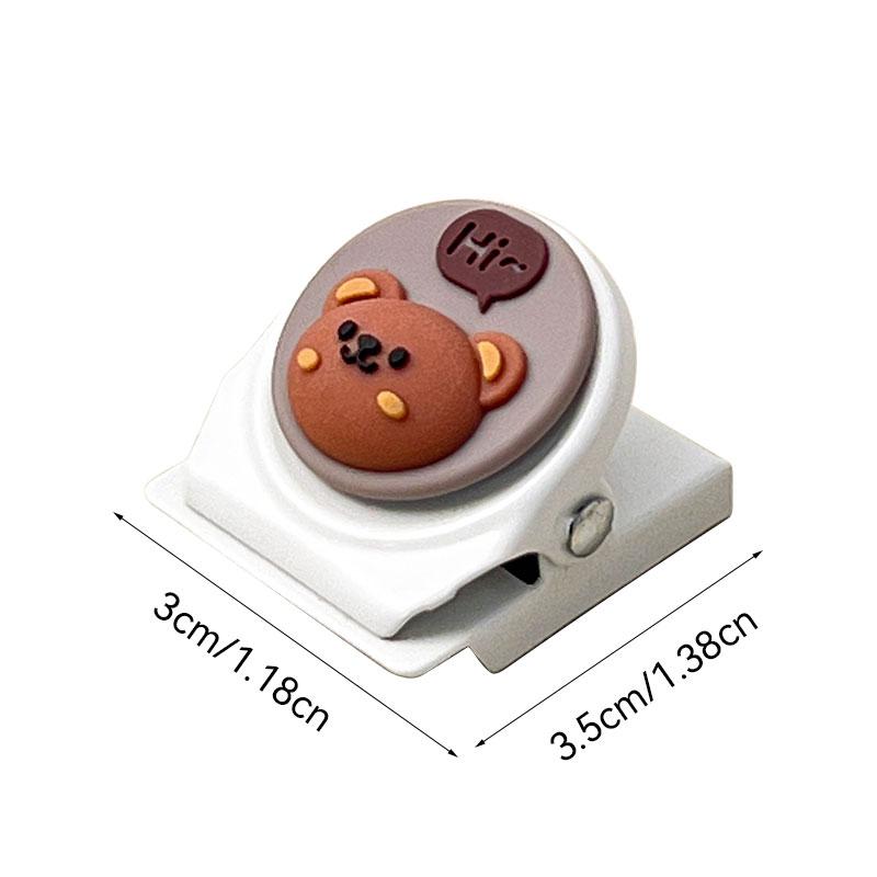 Cute Snack Bag Sealing Clips Plastic Magnetic Food Bag Clips Reusable Storage Clip Sealer Clamp Kitchen Accessories