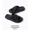 2025 summer new fashionable atmospheric cool slippers flat bottom cross belt outside wear European and American beach shoes 4889-B