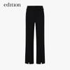 Edition P Series Spring Wool Blend Front Slit Straight-Leg Trousers