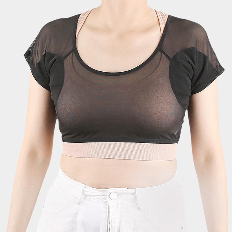 T-Shirt Shape Sweat Pads Washable Underarm Armpit Sweat Pads Reusable Perfume Absorbing Guards Shield Deodorant For Women