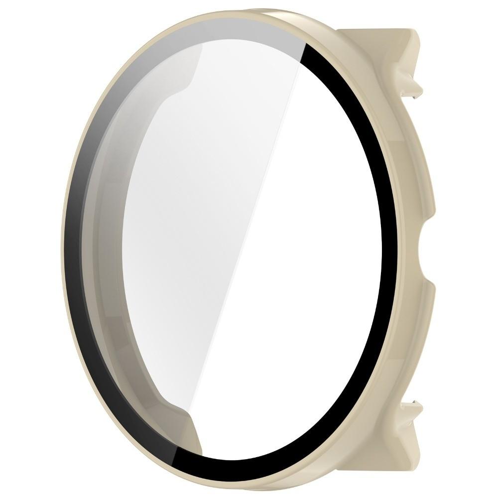 PC+Tempered Protective Case Full Coverage Hard Screen Protector Anti-Scratch Cover Shell for Suunto Race 2