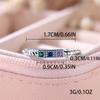 Luxury Female Rainbow Zircon Stone Ring Trendy Silver Color Engagement Mini Wedding Jewelry Gift For Women