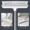 Long Handle 2-in-1 Floor Scrubber and Squeegee