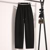 DIMANAF Autumn Winter Plus Size Women Cothing Basic Harem Oversize Casual Trousers Long Pants Elastic Waist Vintage Lady Loose 2025