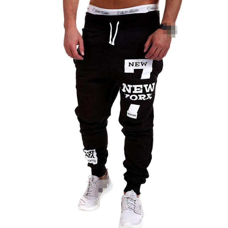 

Спортивный мужской костюм для тренажерного зала, облегающий, зауженный, джоггеры, спортивные штаны BlackWhite,M