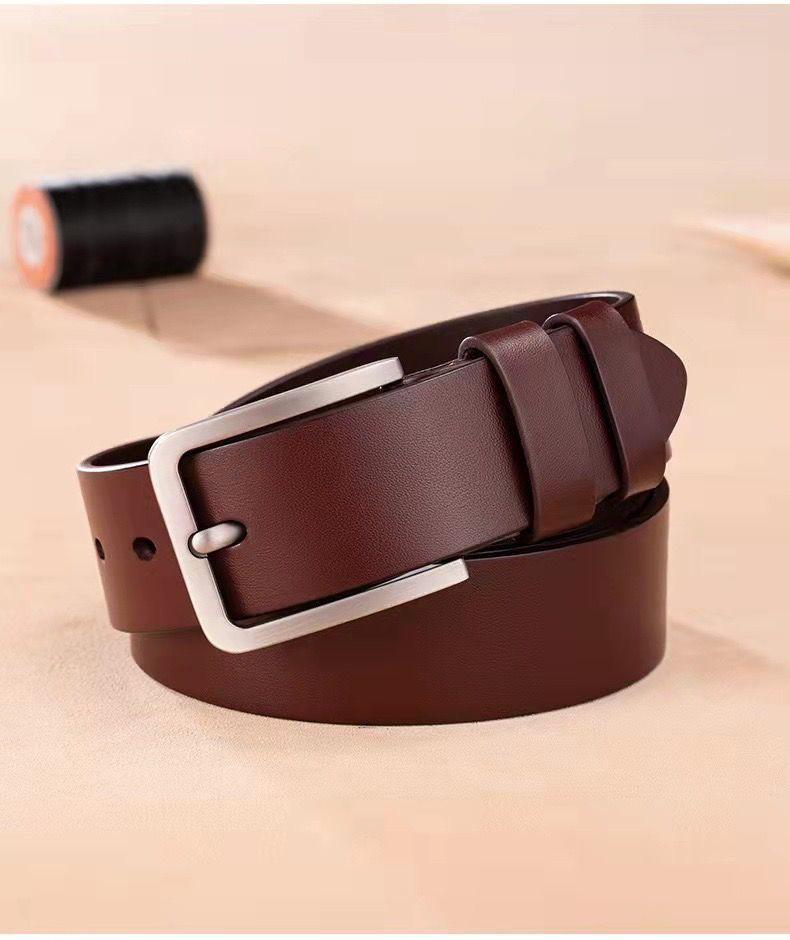 Men's Retro Genuine Leather Pin Buckle Belt - Casual Fashion Jeans Accessory