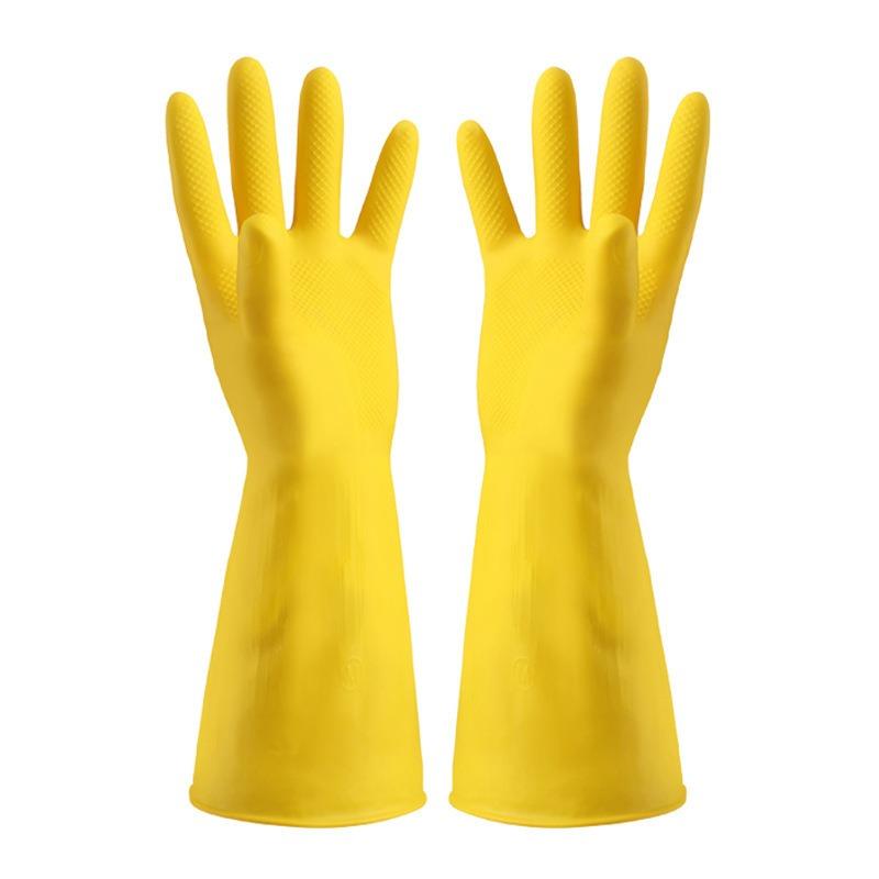 Thickened Waterproof Dishwashing Gloves Fleece Lined Heavy Duty for Kitchen Laundry Cleaning Warm Household Use