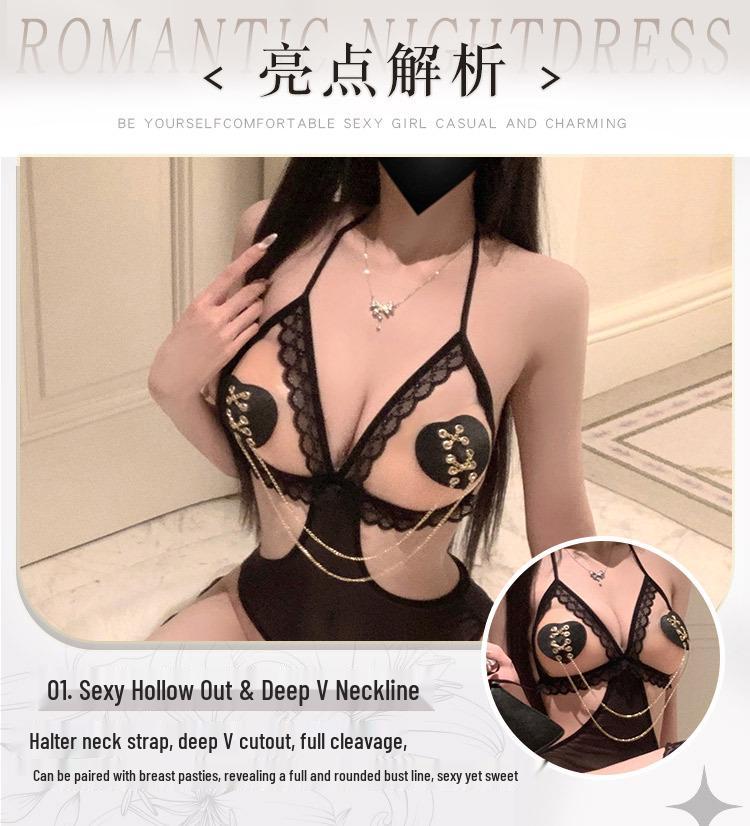 Sexy Plus Size Open Crotch Bodysuit: No-Buckle Pure Desire Lingerie
