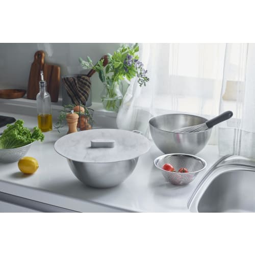 Kevnhaun Silicone Lid for 28cm Pots, Oven, Microwave, and Dishwasher Safe, Heat Resistant up to 220C (420F), Freezer, and Refrigerator Safe, Gray Ma