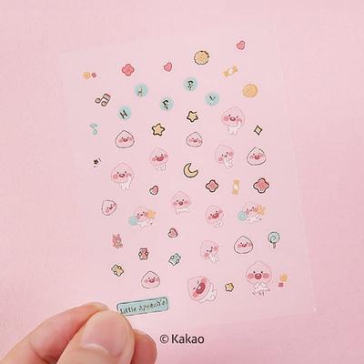 Pequeno Adesivo Decorativo de Unha Kakao Friends Apeach
