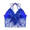Tassel Halter Bra Polyester Belly Dancing Outfits for Women Fashion Belly Dance Top  Party