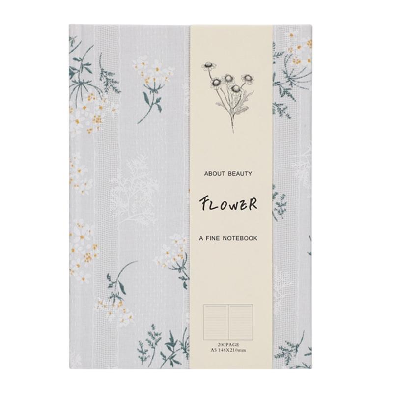 Блокнот 5 шт. Канцелярский блокнот Блокнот с цветами Дорожный блокнот Блокнот-журнал Блокнот в твердой обложке для школы и офиса белый