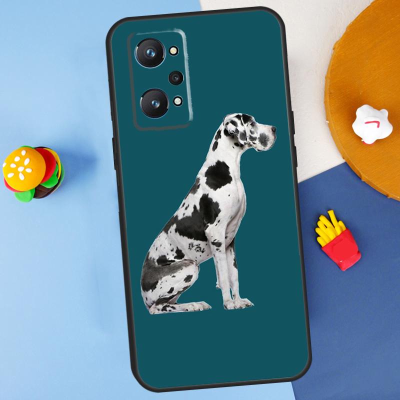 

Great Dane Dog Watercolor For Realme 14 13 12 10 11 Pro Plus GT 6 6T 5 GT7 Pro C55 C51 C21Y C25S C67 C75 C53 C61 Case Realme C75
