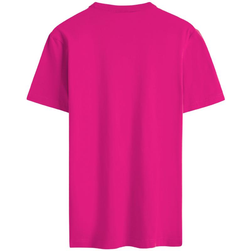 Calvin Klein Rainbow Series Letter Print Slim Fit Short Sleeve T-Shirt Men Tops Rose-Purple J323715-VCS