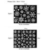 Glitter Effect Snowflake Electrostatic Wall Sticker Christmas Kids Room Decor Glass Window Home Decoration New Year Wallpaper