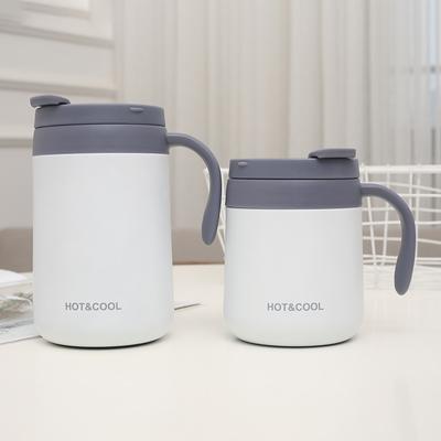 Taza térmica de acero inoxidable de 500 ml con tapa para viaje, té y café
