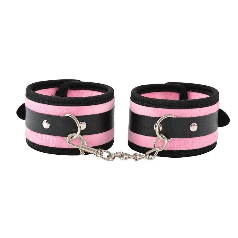 7pcs Leather Whip Bondage Plush Erotic Handcuffs Bdsm Slave Gag Anal Plug Sex Toys For Women Role Play Adult Games