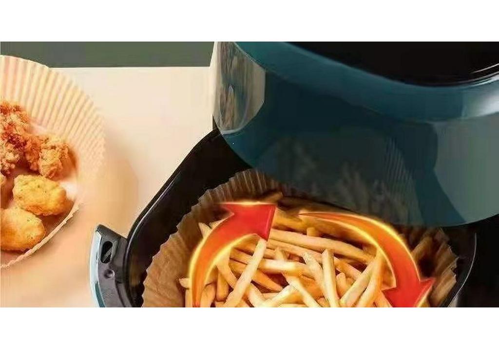 Disposable Bowl-Shaped Oil-Absorbing Air Fryer Paper, Food-Grade Silicone Baking Liners