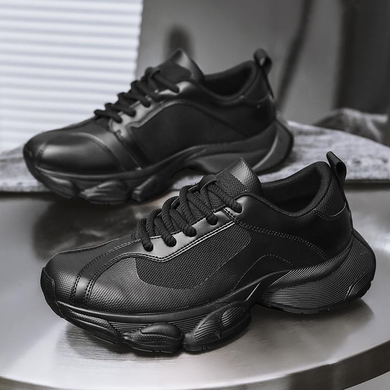 Shoes for Men High Quality Retro Platform Sneaker Jogging Sports Casual Shoe Breathable Mesh Leather Men Shoes Zapatillas Hombre