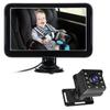 Baby Car Camera, Dual Channel 7 Inch Display with 2 IR Night Vision Cameras, 150°Wide View, 1080P
