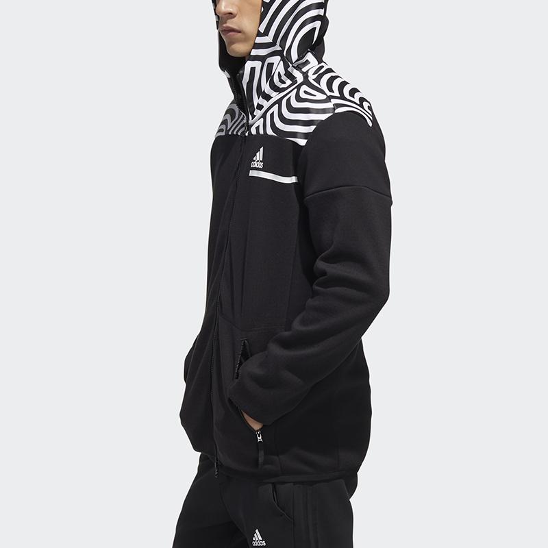 Adidas X Hiroko Takahashi ZNE Hoodie Loose Fit Sport Jacket Men Outerwear Black GN5670