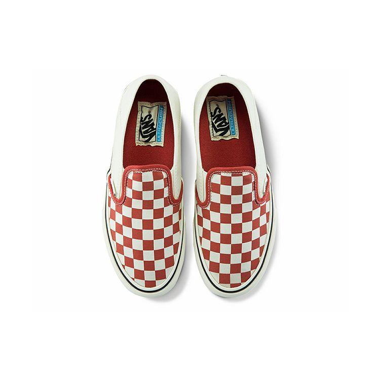 Vans Slip-On Checkerboard Classic Versatile Casual Low-Top Skate Shoes Men sneakers Red White VN0A5HYQA02