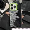 Black wave colored silver case for Apple 16/15/14 Pro mobile phone case 15promax13/12/11X new