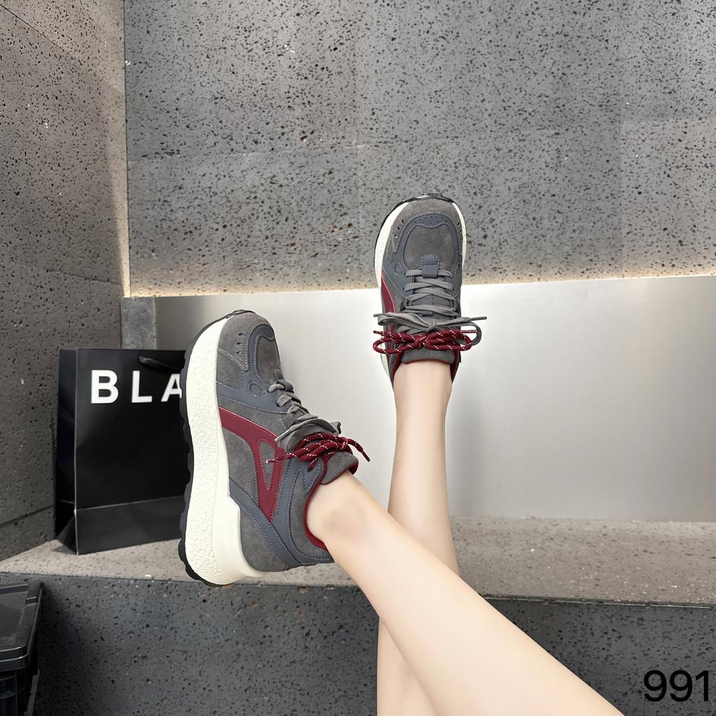 Uno style 8cm early autumn thick-soled Forrest Gump shoes women's autumn small inner height increase women's shoes casual sports shoes