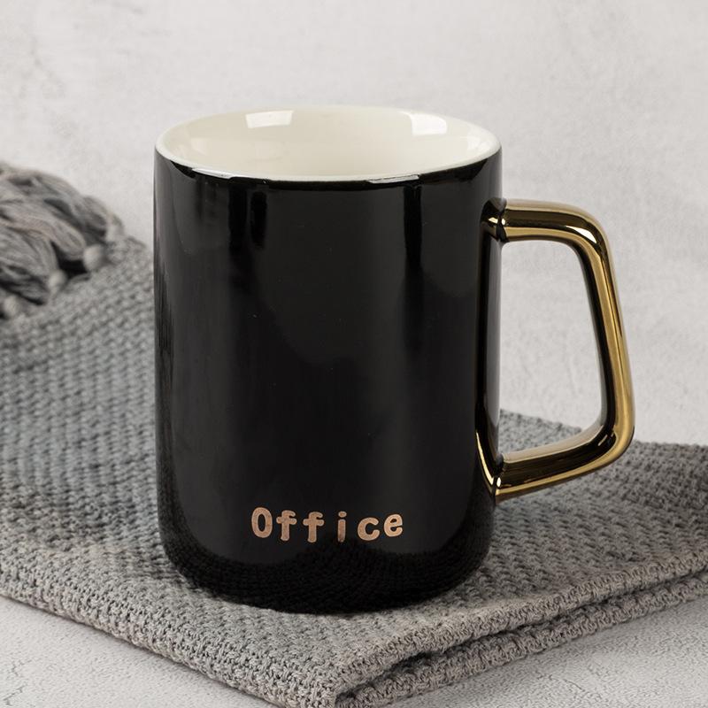 European Ceramic Cup Creative Mug Household Gold-Plated Couple Pair Cup Water Cup Coffee Cup Gift Customization