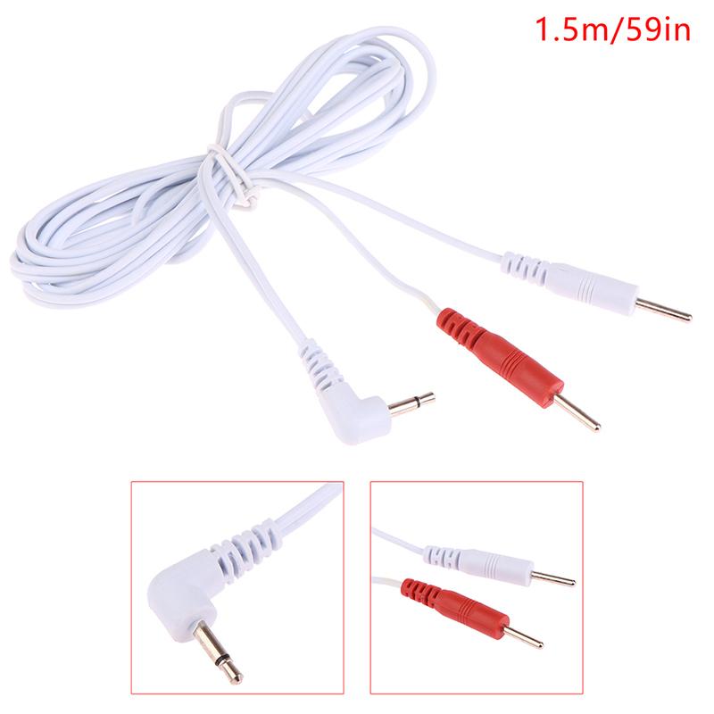 2.5Mm Electrotherapy Electrode Lead Wires Cable For Tens Massager Cable 1.5M