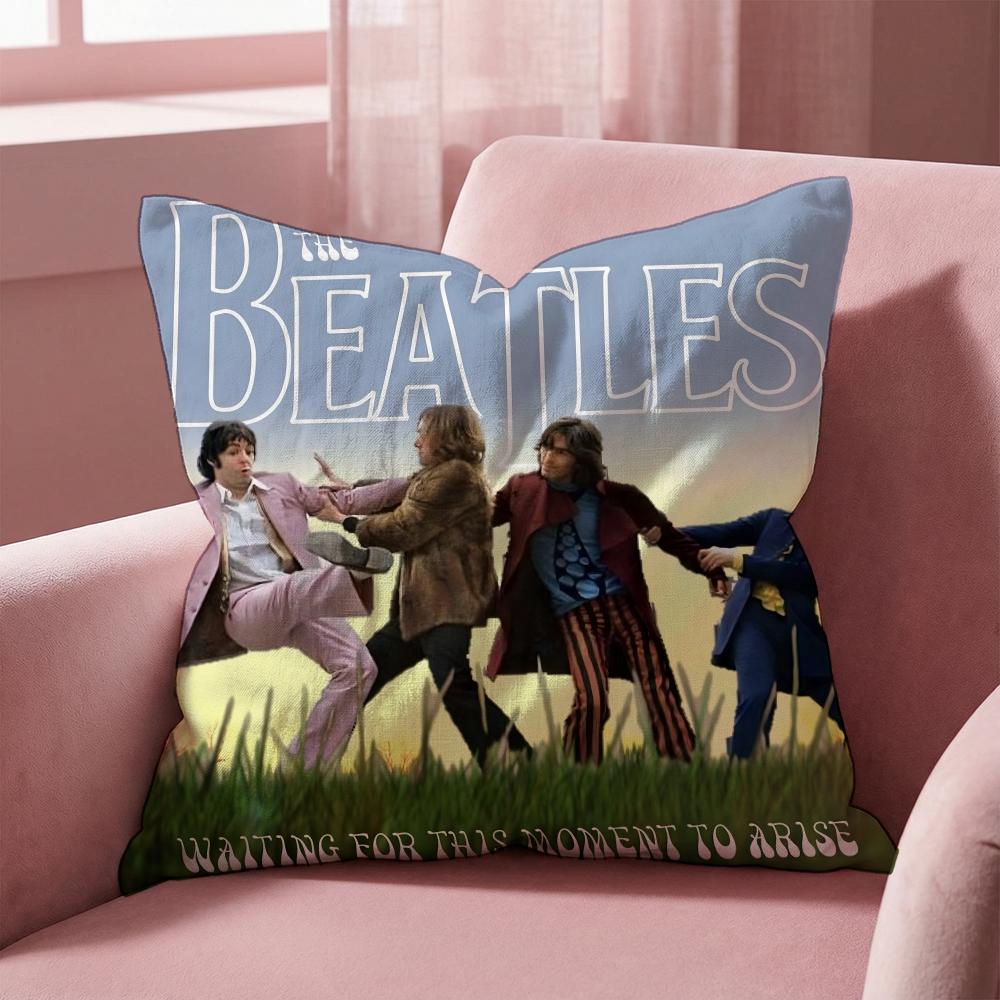 The Band T-The B-Beatles Cushion Cover Multi-Scene Pillow Cover for Home & Car - Reversible, Soft & Durable for Daily Use