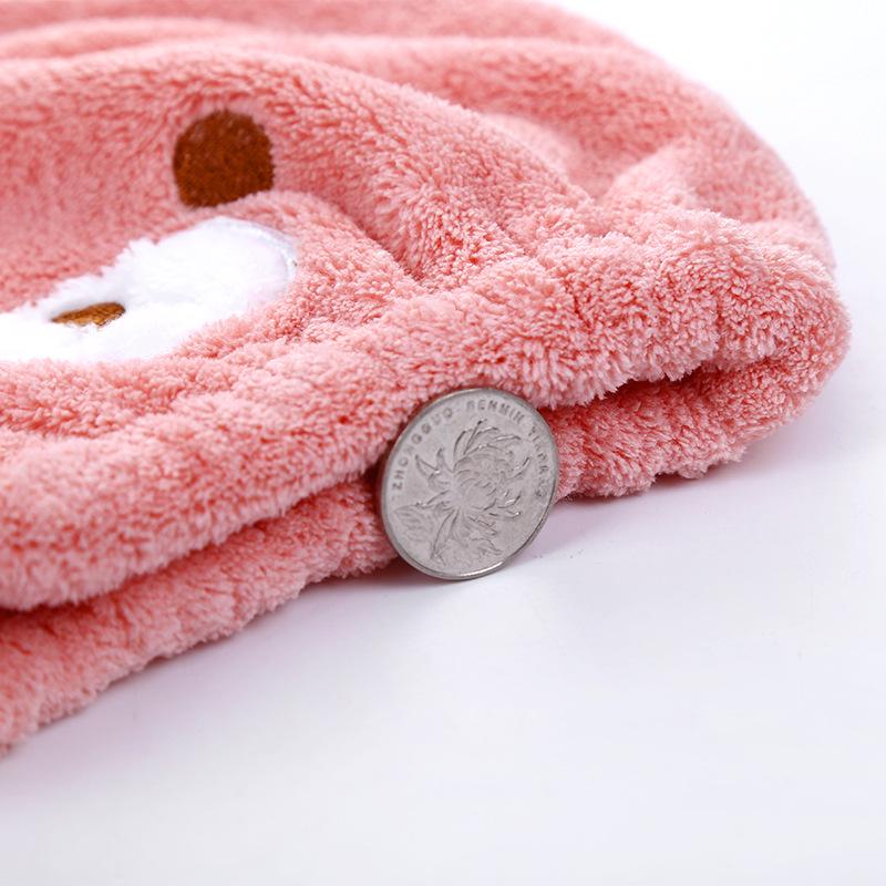 

Детская шапочка для сушки волос, сильное водопоглощение, быстросохнущая, утолщенная женская шапочка для душа, детская розовый