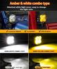 AUXBEAM 6 Types 3 Inch LED Pod Lights White & Amber Spot / Flood / Combo Driving Work Light for ATV SUV Truck Pickup Boat