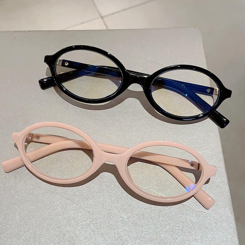 Vintage Anti Blue Light Oval Glasses Women Men Luxury Designer Myopia Prescription Eyeglasses Small Frame