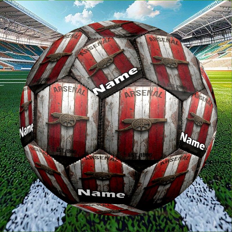 Individueller Name Personalisierter Fußballmannschaft-A Druck Größe 5 Fußball Training & Spiel Fußball, für Mannschaft, Kicken, Geschenk für Fußball-Enthusiasten