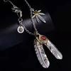 Angel's Wish Taijiao Chain Set Chain, Goro Takahashi Style, Feather Long Necklace Men's Sweater Chain