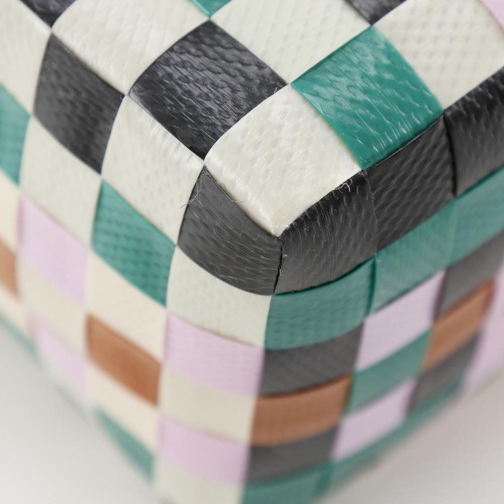 MARNI Woven Micro Basket Handbag White / multicolor polypropylene Women Used