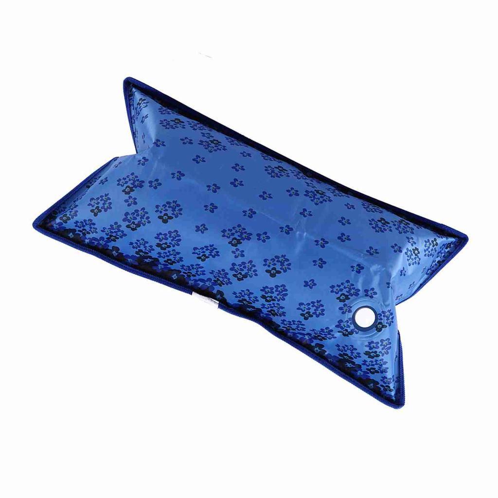 Thickened Ice Pillow Cool Pillow Home Travel Water Cushion Cooling Cushion (55*35cm Dark Blue)