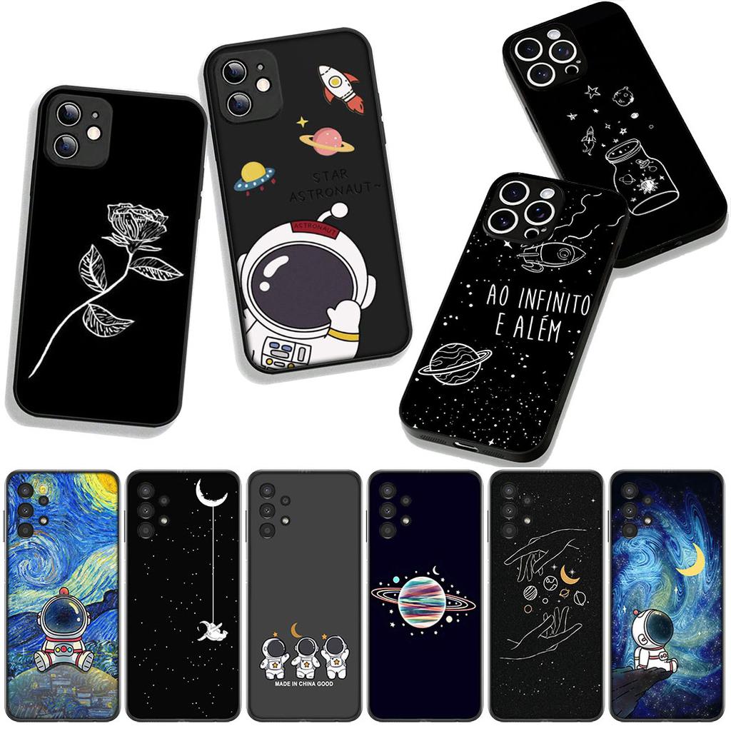 Galaxy Moon Astronaut Stars Universe for Motorola Moto Edge 70 60 Fusion 40 NEO Pro G Stylus G56 G96 G71 G73 G52 G42 G51 Case