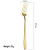 Thickened Long Handle Stainless Steel Korean Spoon & Fork Set for Dessert, Soup, and Ladling