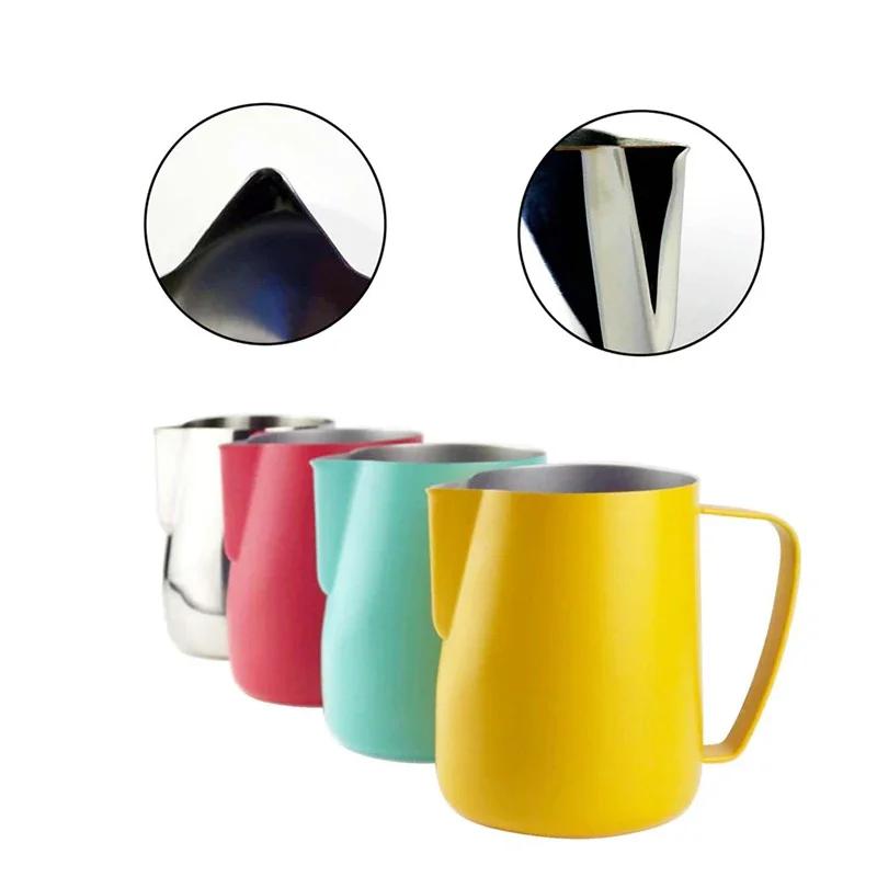 600ML Stainless Steel Coffee Milk Frother, Milk Foam Tool, Latte Art Pull Flower Cup, Milk Jug, Coffeware