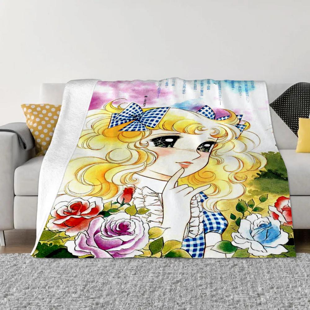 Candy Candy Throw Blanket Sofa Winter Home Interior Fluffy Soft Blankets King Size Knitted Plaid Microfiber Bedding Beach Towel
