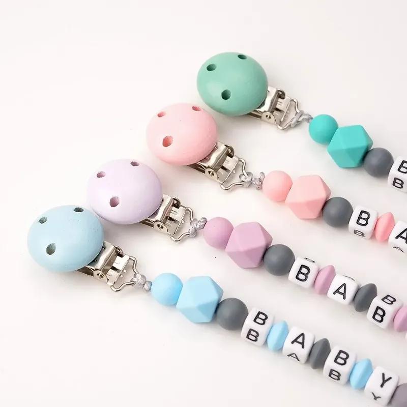 Buy Baby Pacifier Clips Holder Chain Toddler Silicone Pacifier Chains