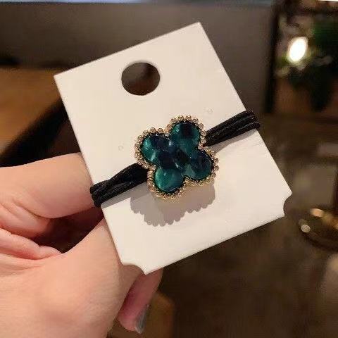 Flowers Hair Rubber Bands Corduroy Headdress Ponytail Ties Pony Tail Holder for Women