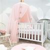 Rainbow Bed Canopy Lace Net Unique Pendant Play Tent Bedding for Kids Playing Reading with Children Round Dome Netting Curtains Baby Boys Girls Games