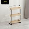 Bathroom & Kitchen Multi-layer Floor-standing Storage Trolley Shelf