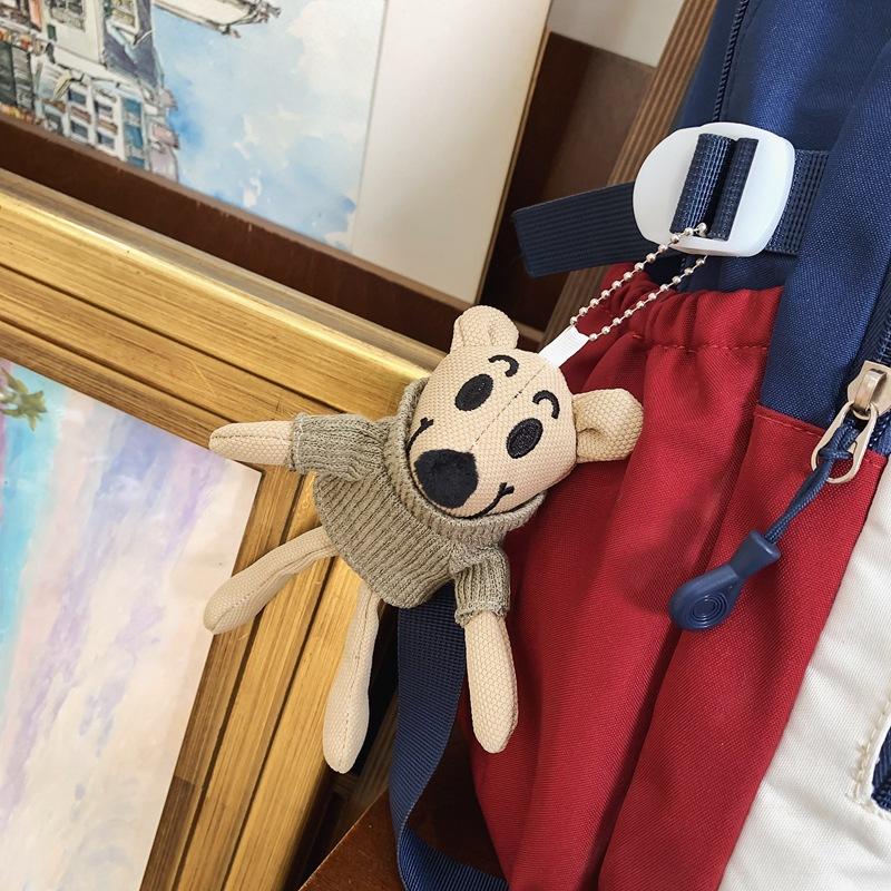 

School bag burden reduction versatile college student school bag women large capacity trend letter design sense backpack couple going out leisure