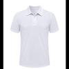 Men's Short-sleeved Polo Shirt ( Set of 3 ) Black- White - Navy Blue - - Black