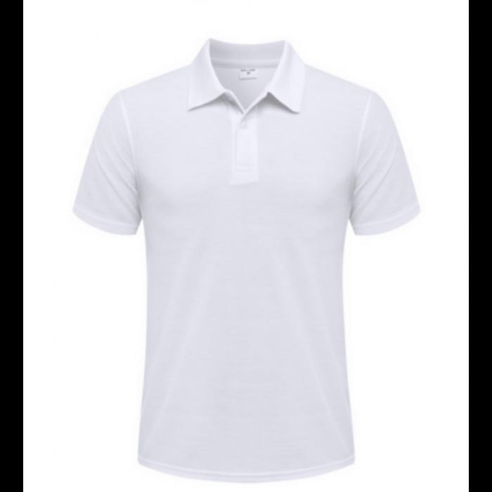 Men's Short-sleeved Polo Shirt ( Set of 3 ) Black- White - Navy Blue - - Black